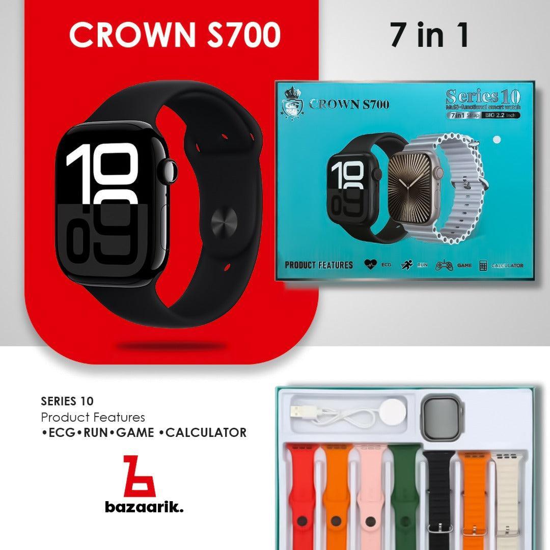 Crown S700 Smart Watch 7+1 in Pakistan: Stylish, Affordable, and Feature-Rich - Bazaarik.Online