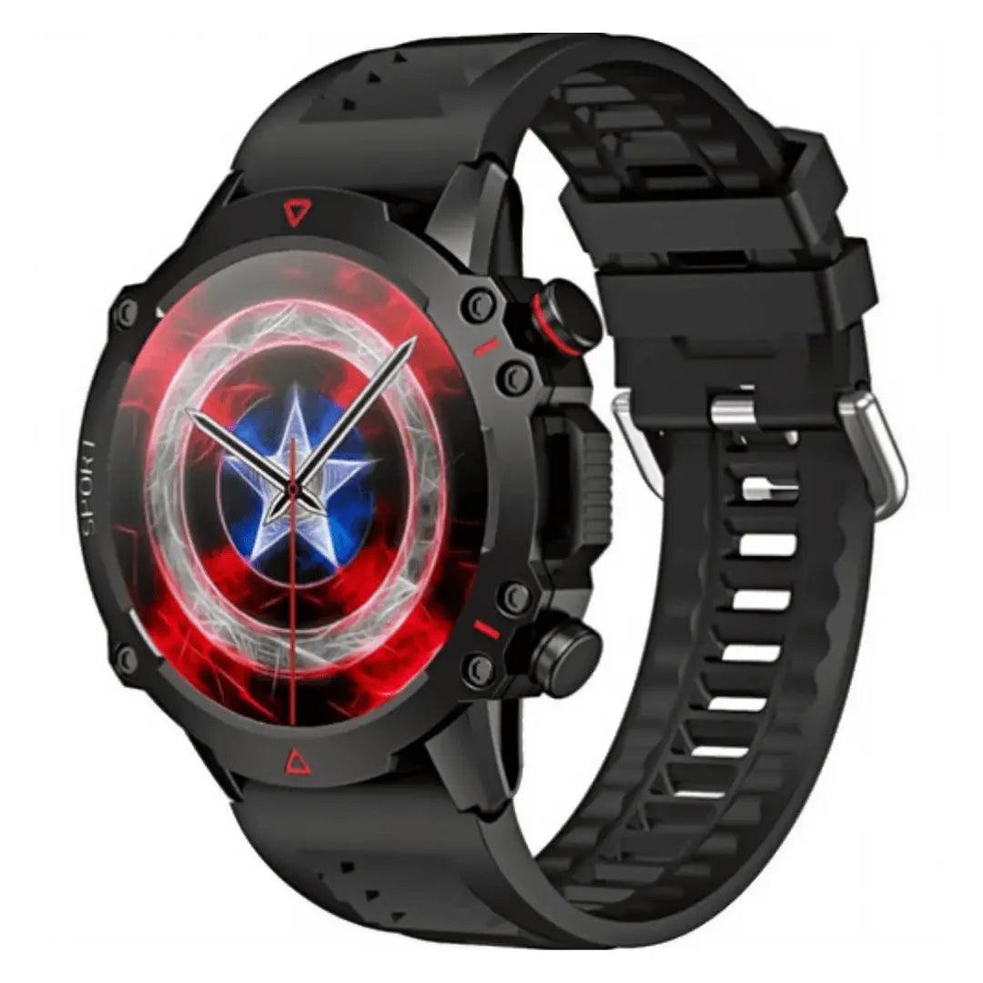 TF10 Pro Smartwatch with AMOLED Display - Rugged Black Sports Watch
